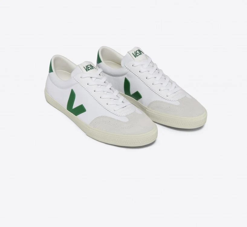 Tênis VEJA Feminino Volley Algodão Branco Emeraude VEJA - VERT Oficial 2