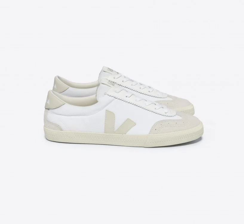 Tênis VEJA Feminino Volley Algodão Branco Pierre VEJA - VERT Oficial