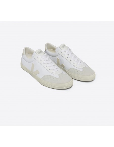 Tênis VEJA Feminino Volley Algodão Branco Pierre VEJA - VERT Oficial