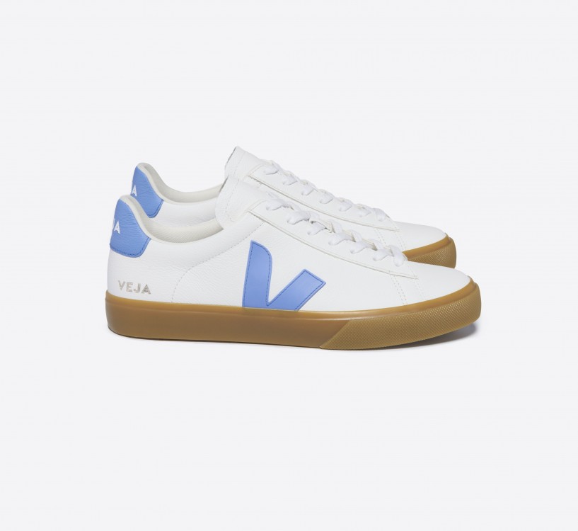 Tênis VEJA Masculino Campo Couro Branco Aqua VEJA - VERT Oficial