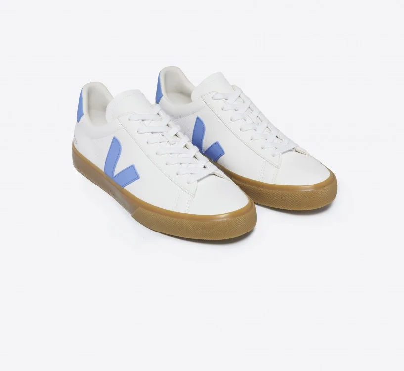 Tênis VEJA Feminino Campo Couro Branco Pekin Poker VEJA