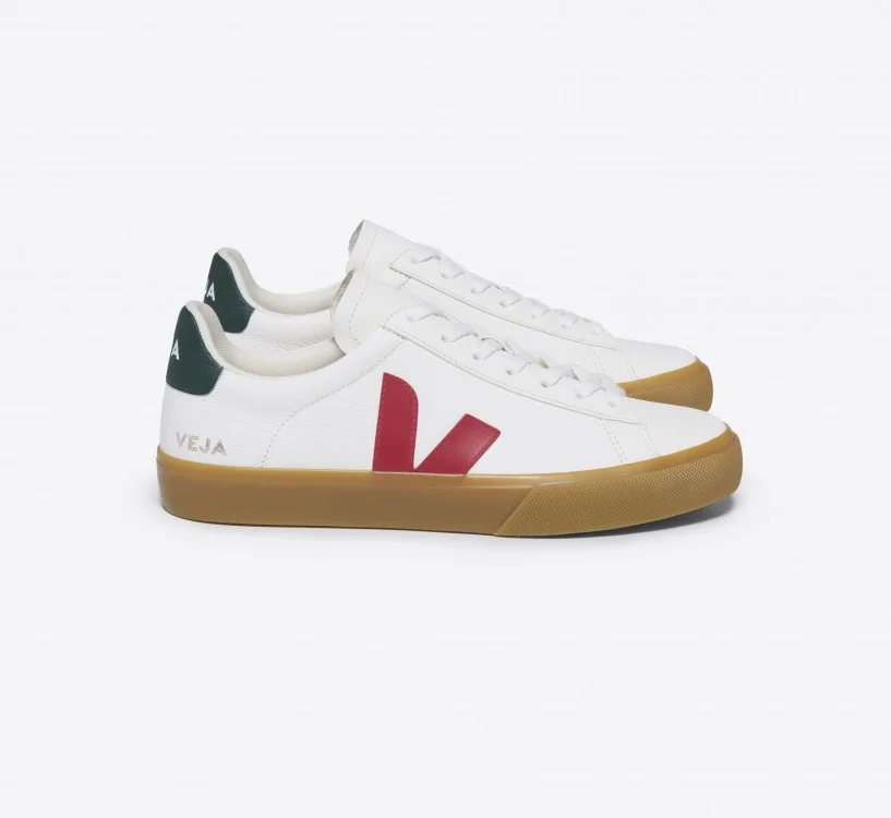 Tênis VEJA Masculino Campo Couro Branco Pekin Poker VEJA - VERT Oficial