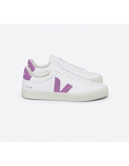Tênis VEJA Feminino Campo Couro Branco Mulberry VEJA - VERT Oficial