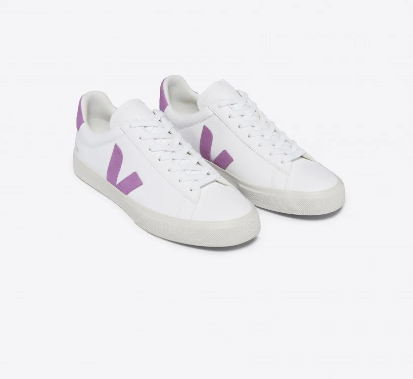 Tênis VEJA Feminino Campo Couro Branco Mulberry VEJA - VERT Oficial 2