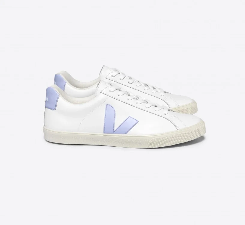 Tênis VEJA Feminino Esplar Couro Branco Swan VEJA - VERT Oficial