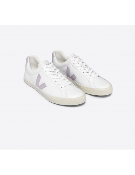 Tênis VEJA Feminino Esplar Couro Branco Parme VEJA - VERT Oficial