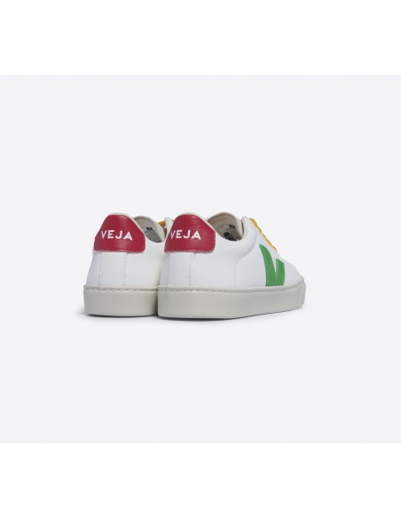 Tênis VEJA Infantil Esplar Laces Couro Branco Leaf Pekin VEJA - VERT Oficial