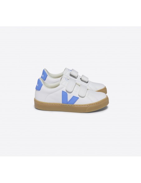Tênis VEJA Infantil Esplar Couro Branco Aqua Natural VEJA - VERT Oficial