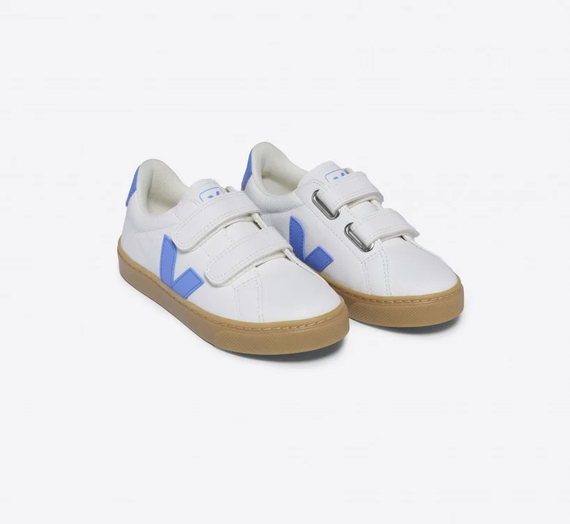 Tênis VEJA Infantil Esplar Couro Branco Aqua Natural VEJA - VERT Oficial 2