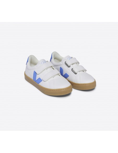 Tênis VEJA Infantil Esplar Couro Branco Aqua Natural VEJA - VERT Oficial