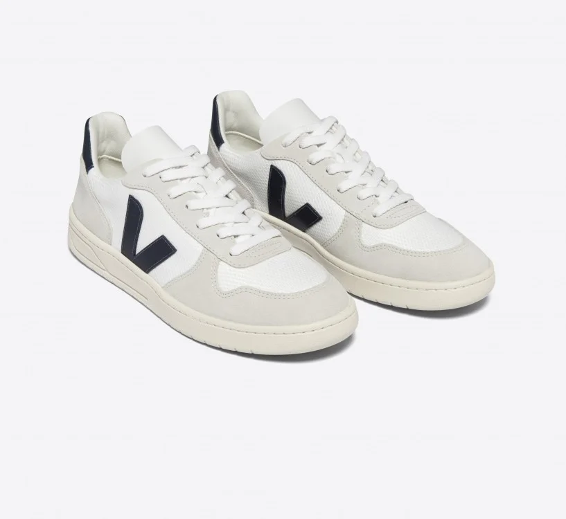 Tênis VEJA Feminino V-10 B-Mesh Branco Nautico VEJA - VERT Oficial 2