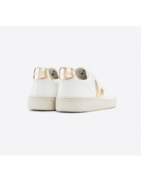 Tênis VEJA Feminino V-10 Couro Branco Platine VEJA - VERT Oficial