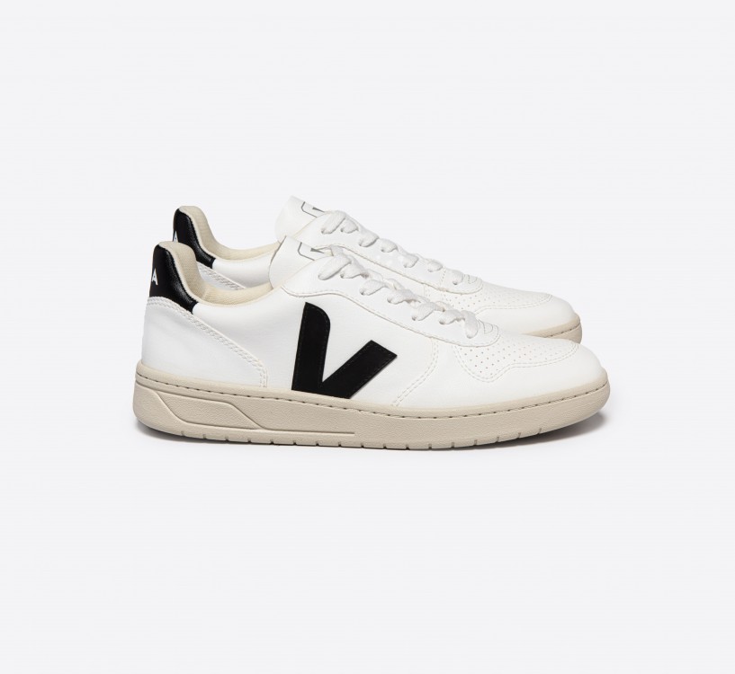Tênis VEJA Masculino V-10 Cwl Branco Preto VEJA - VERT Oficial