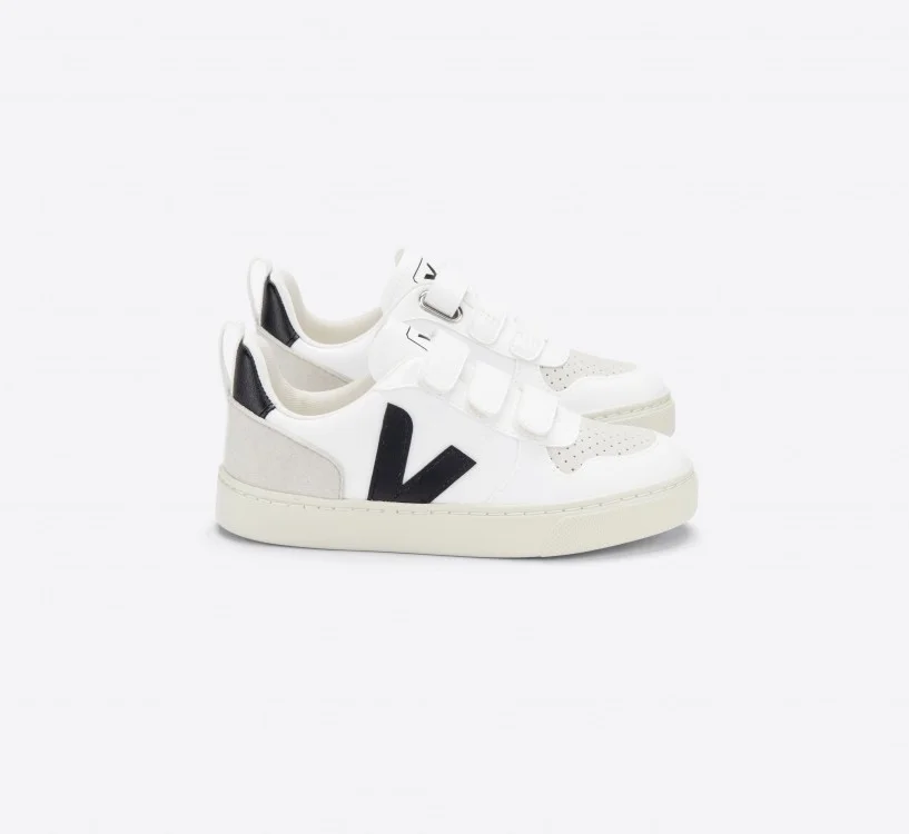 Tênis VEJA Infantil V-10 Cwl Branco Preto VEJA - VERT Oficial