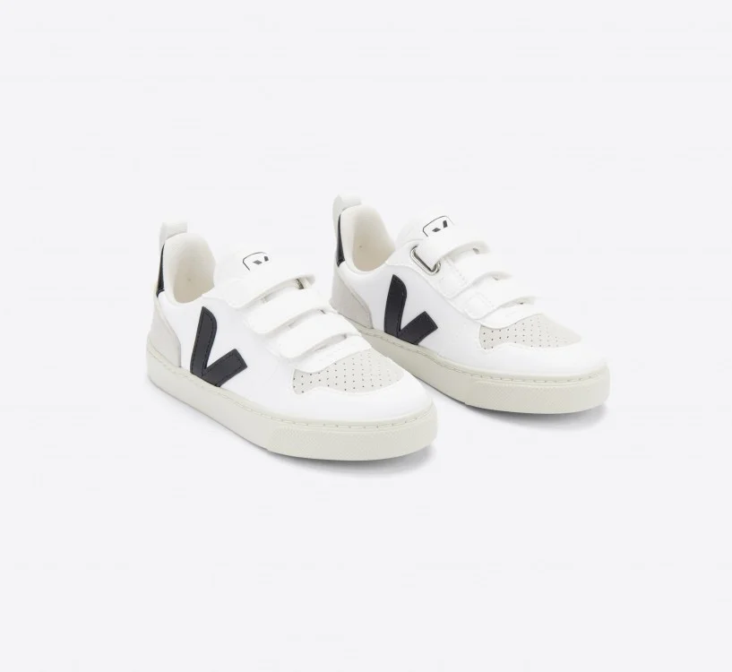 Tênis VEJA Infantil V-10 Cwl Branco Preto VEJA - VERT Oficial 2