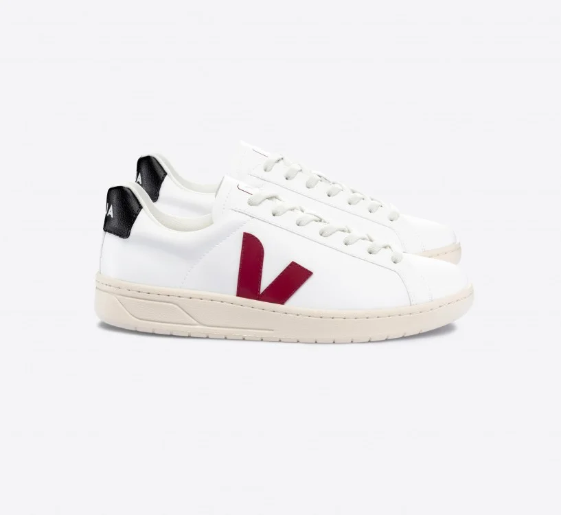 Tênis VEJA Feminino Urca Cwl Branco Marsala Preto VEJA - VERT Oficial