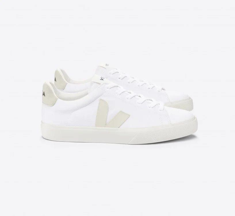 Tênis VEJA Feminino Campo Algodão Branco Pierre VEJA - VERT Oficial
