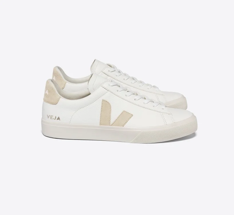 Tênis VEJA Feminino Campo Couro Branco Almond VEJA - VERT Oficial