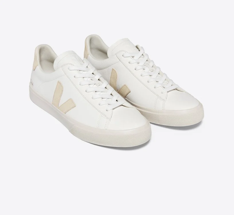 Tênis VEJA Feminino Campo Couro Branco Almond VEJA - VERT Oficial 2