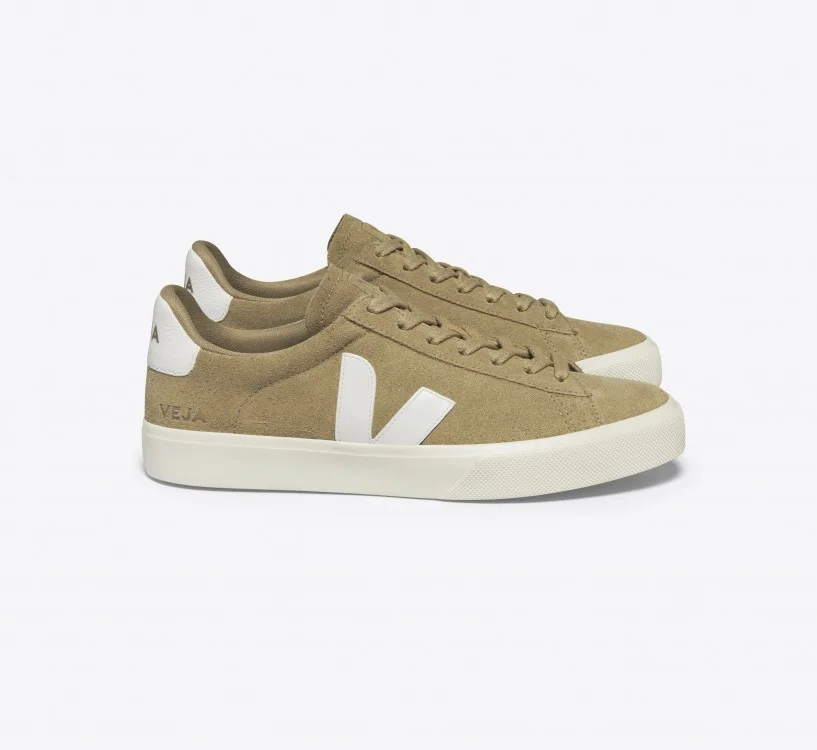 Tênis VEJA Masculino Campo Suede Dune Branco VEJA - VERT Oficial