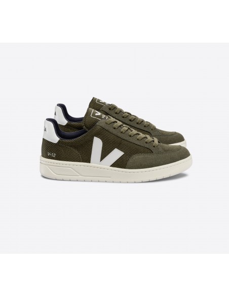 Tênis VEJA Masculino V-12 B-Mesh Olive Branco VEJA - VERT Oficial