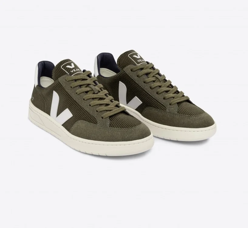 Tênis VEJA Feminino V-12 B-Mesh Olive Branco VEJA - VERT Oficial 2