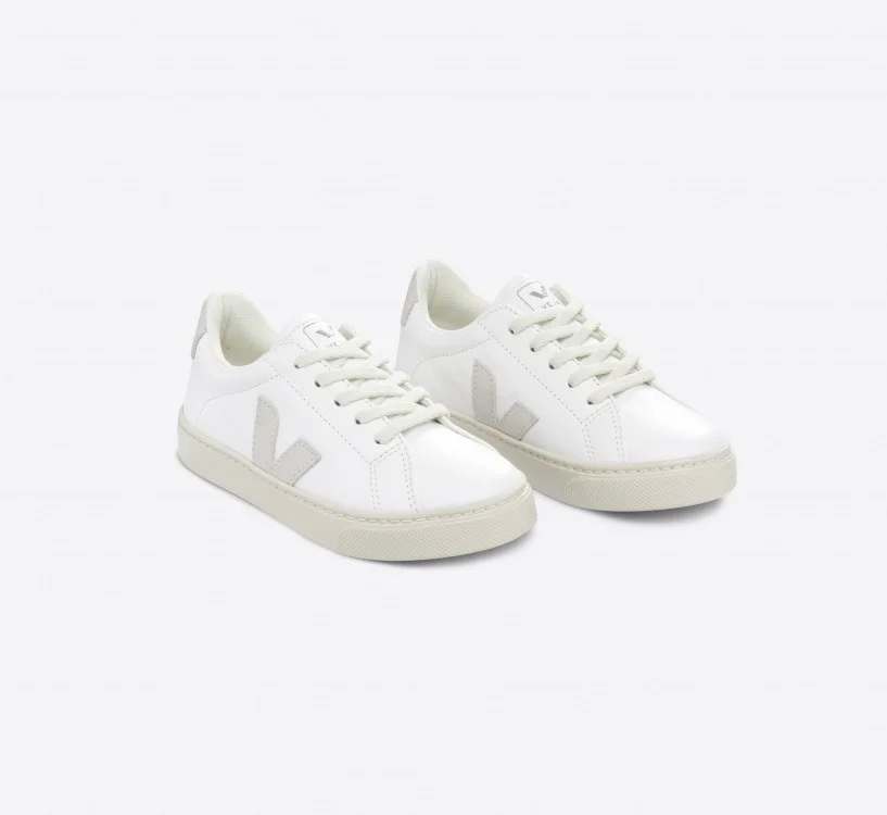 Tênis VEJA Infantil Esplar Laces Couro Branco Natural VEJA - VERT Oficial 2