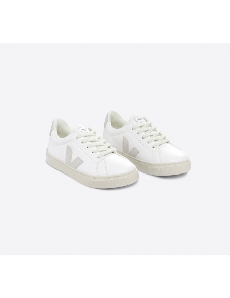 Tênis VEJA Infantil Esplar Laces Couro Branco Natural VEJA - VERT Oficial