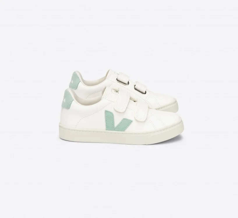 Tênis VEJA Infantil Esplar Couro Branco Matcha VEJA - VERT Oficial