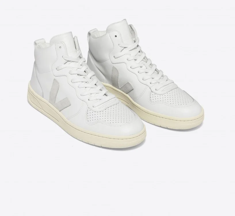 Tênis VEJA Feminino V-15 Couro Branco Natural VEJA - VERT Oficial 2