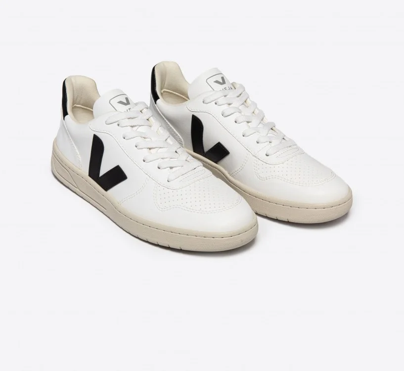 Tênis VEJA Feminino V-10 Cwl Branco Preto VEJA - VERT Oficial 2