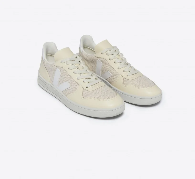 Tênis VEJA Feminino V-10 J-Mesh Jute Branco Multico VEJA - VERT Oficial 2