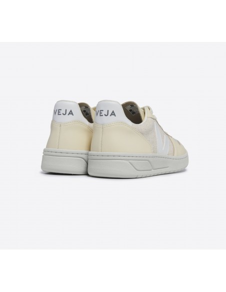 Tênis VEJA Feminino V-10 J-Mesh Jute Branco Multico VEJA - VERT Oficial