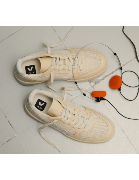 Tênis VEJA Masculino V-10 J-Mesh Jute Branco Multico VEJA - VERT Oficial