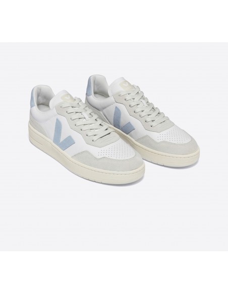 Tênis VEJA Masculino V-90 Couro Branco Steel VEJA - VERT Oficial