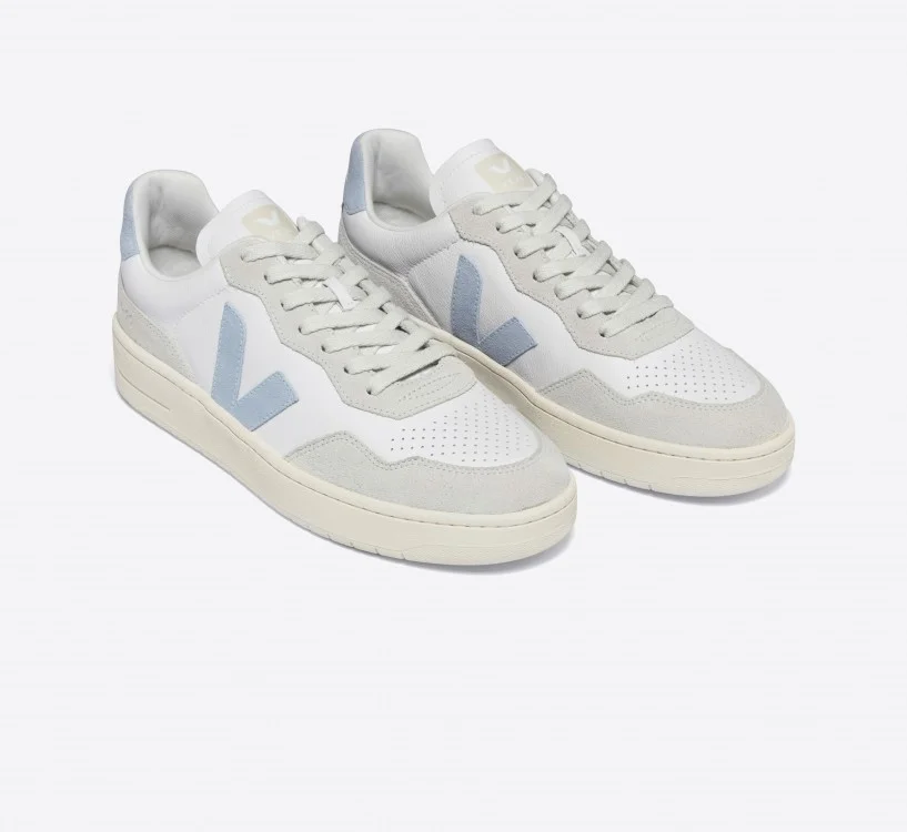 Tênis VEJA Feminino V-90 Couro Branco Steel VEJA - VERT Oficial 2