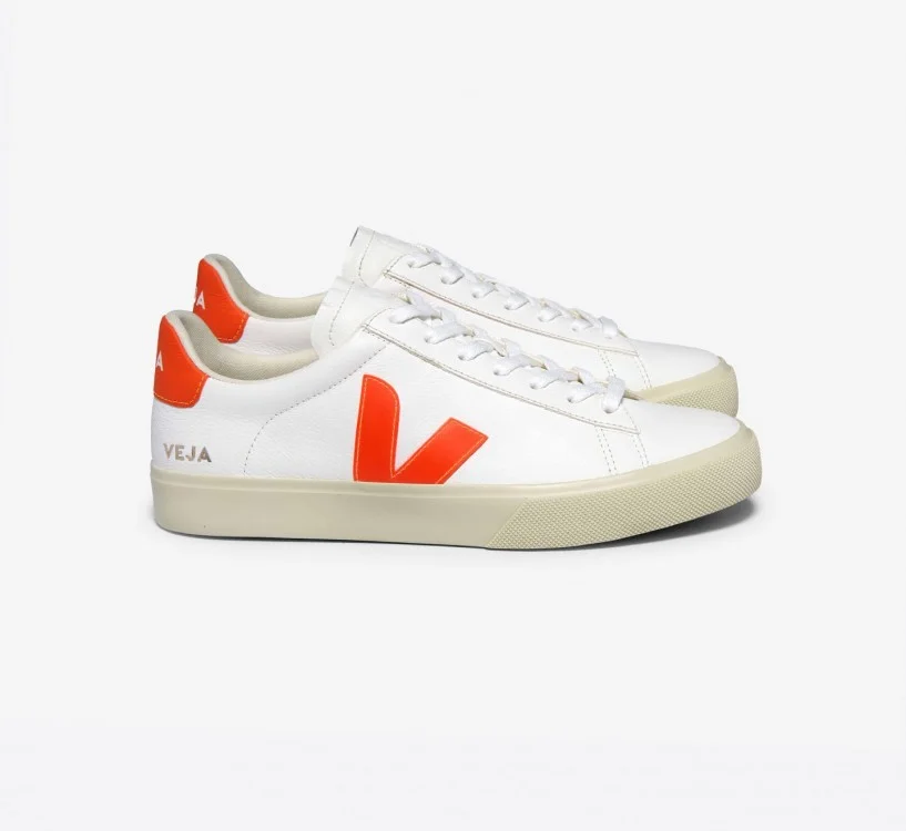 Tênis VEJA Masculino Campo Couro Branco Preto VEJA - VERT Tênis VEJA Masculino Campo Couro Branco Preto VEJA - VERT