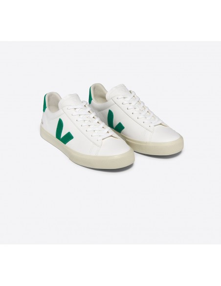 Tênis VEJA Masculino Campo Couro Branco Emeraude VEJA - VERT Oficial
