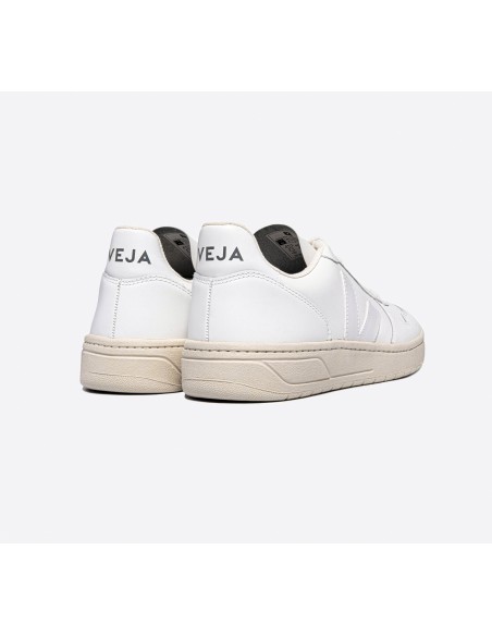 Tênis VEJA Feminino V-10 Couro Branco VEJA - VERT Oficial