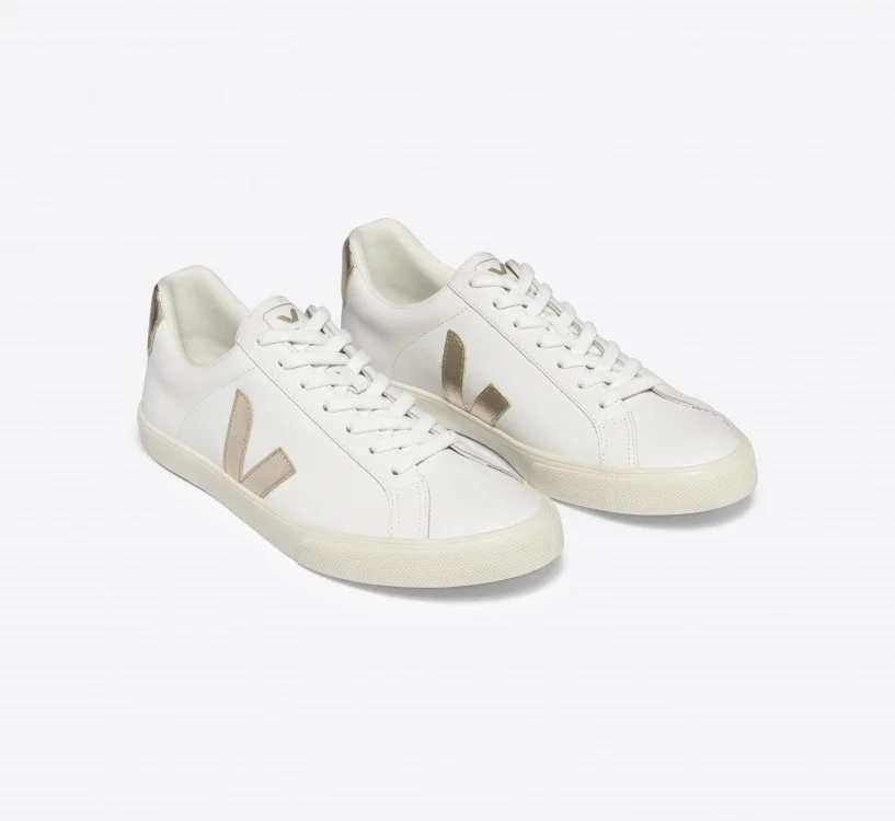 Tênis VEJA Masculino Esplar Couro Branco Platine VEJA - VERT Oficial 2
