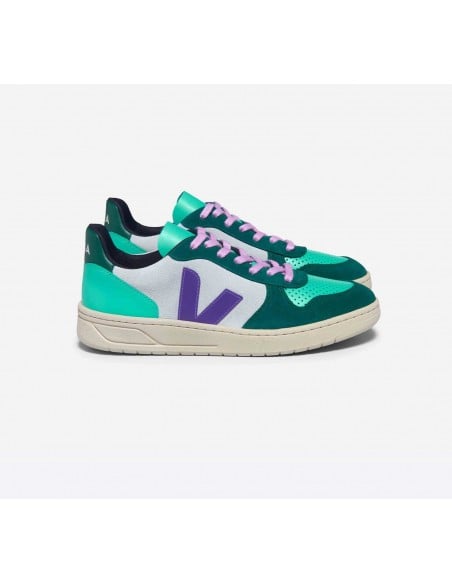 Tênis VEJA Masculino V-10 Suede Multico Swan Purple Pierre VEJA - VERT Oficial