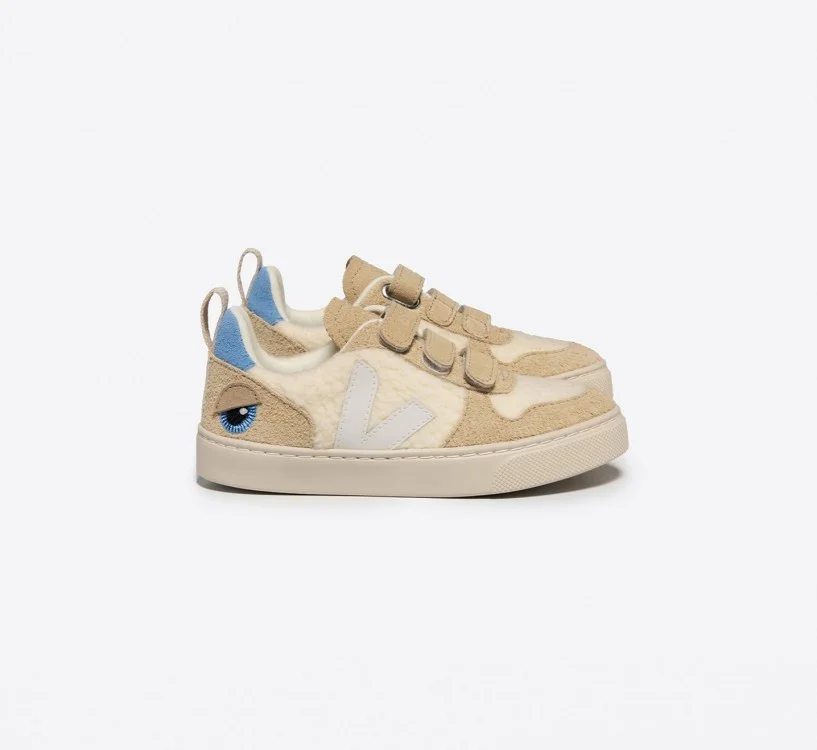 Tênis VEJA Infantil V-10 Fleece Veja X Bigstuffed Pure Branco VEJA - VERT Oficial