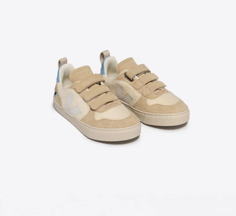Tênis VEJA Infantil V-10 Fleece Veja X Bigstuffed Pure Branco VEJA - VERT Oficial 2