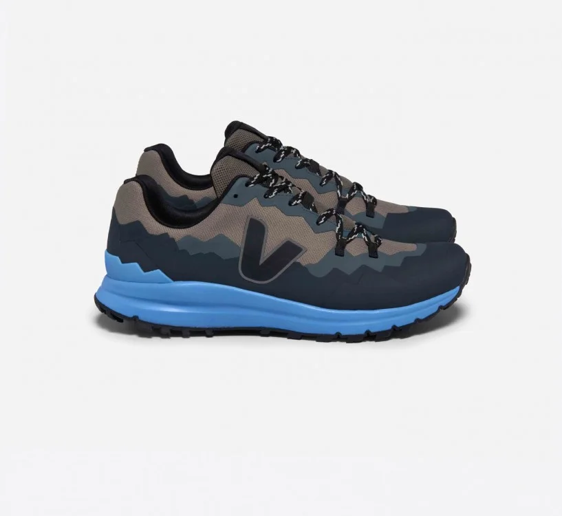 Tênis VEJA Masculino Fitz Roy Trek-Shell Basalte Preto Celeste VEJA - VERT Oficial