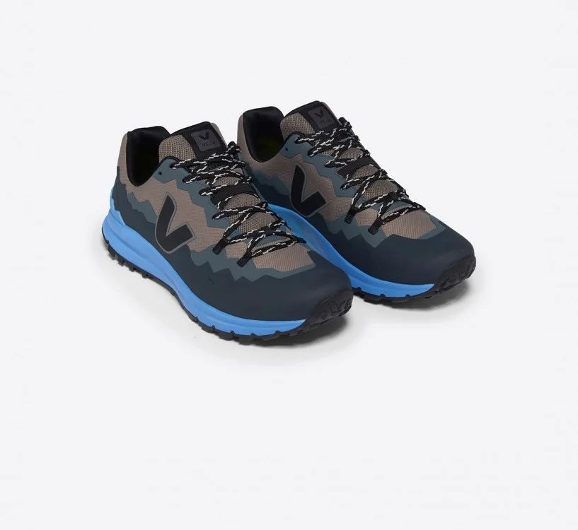 Tênis VEJA Feminino Fitz Roy Trek-Shell Basalte Preto Celeste VEJA - VERT Oficial 2