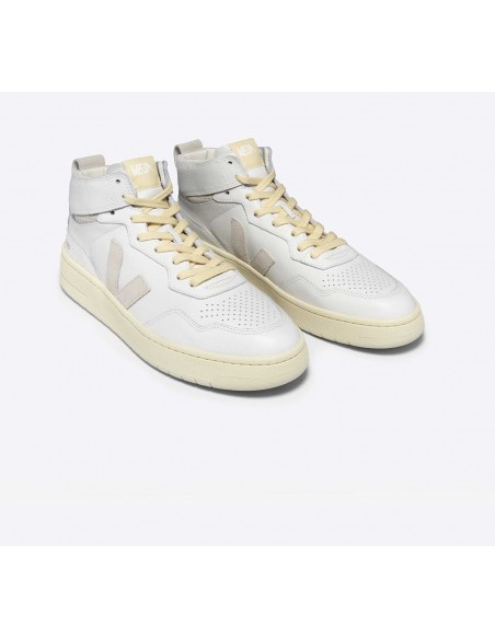 Tênis VEJA Masculino V-95 Couro Branco Natural VEJA - VERT Oficial