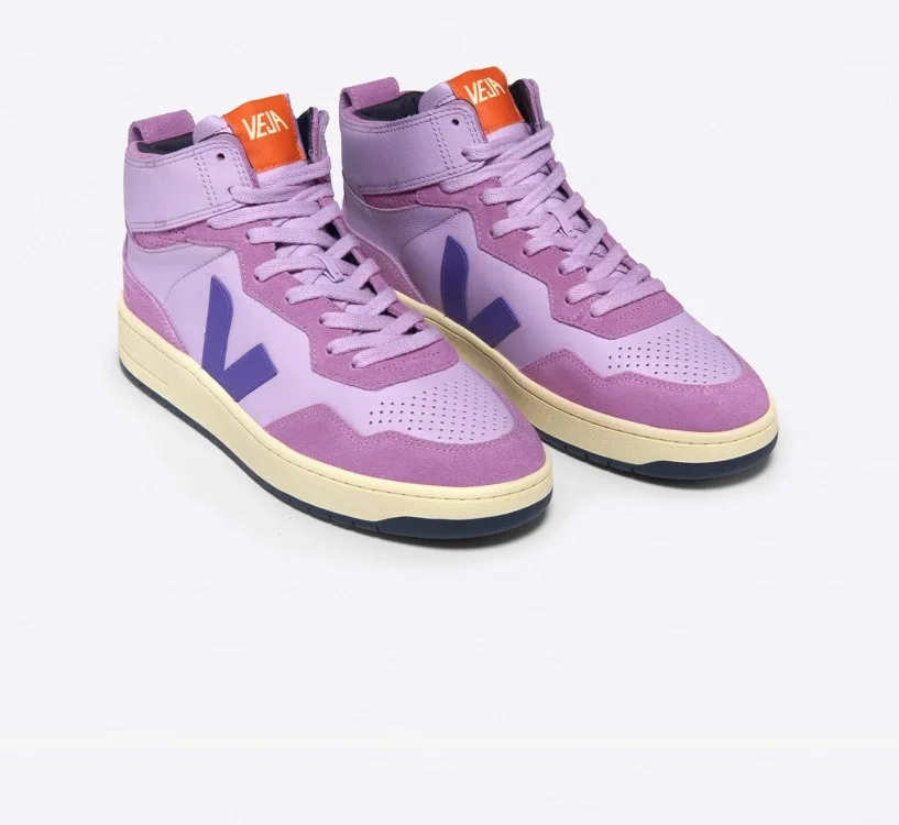 Tênis VEJA Feminino V-95 Couro Orchid Purple VEJA - VERT Oficial 2