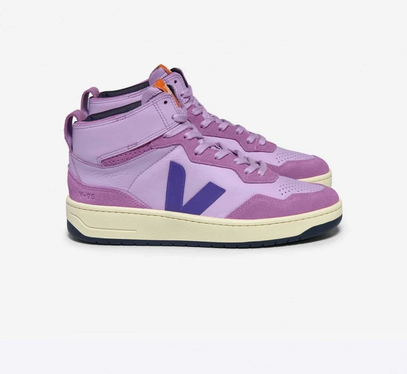 Tênis VEJA Feminino V-95 Couro Orchid Purple VEJA - VERT Oficial