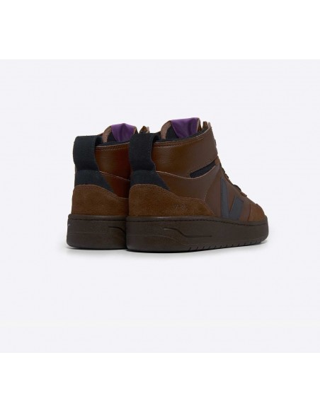 Tênis VEJA Masculino V-95 Couro Walnut Preto VEJA - VERT Oficial