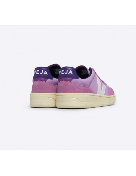 Tênis VEJA Feminino V-90 Couro Orchid Branco VEJA - VERT Oficial